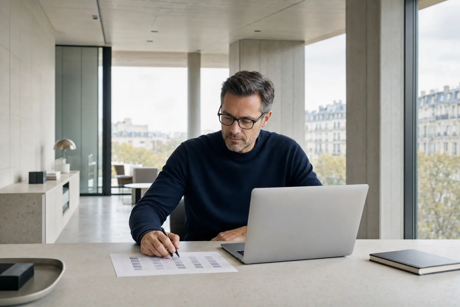 Professionnel examinant un comparatif d’intelligences artificielles